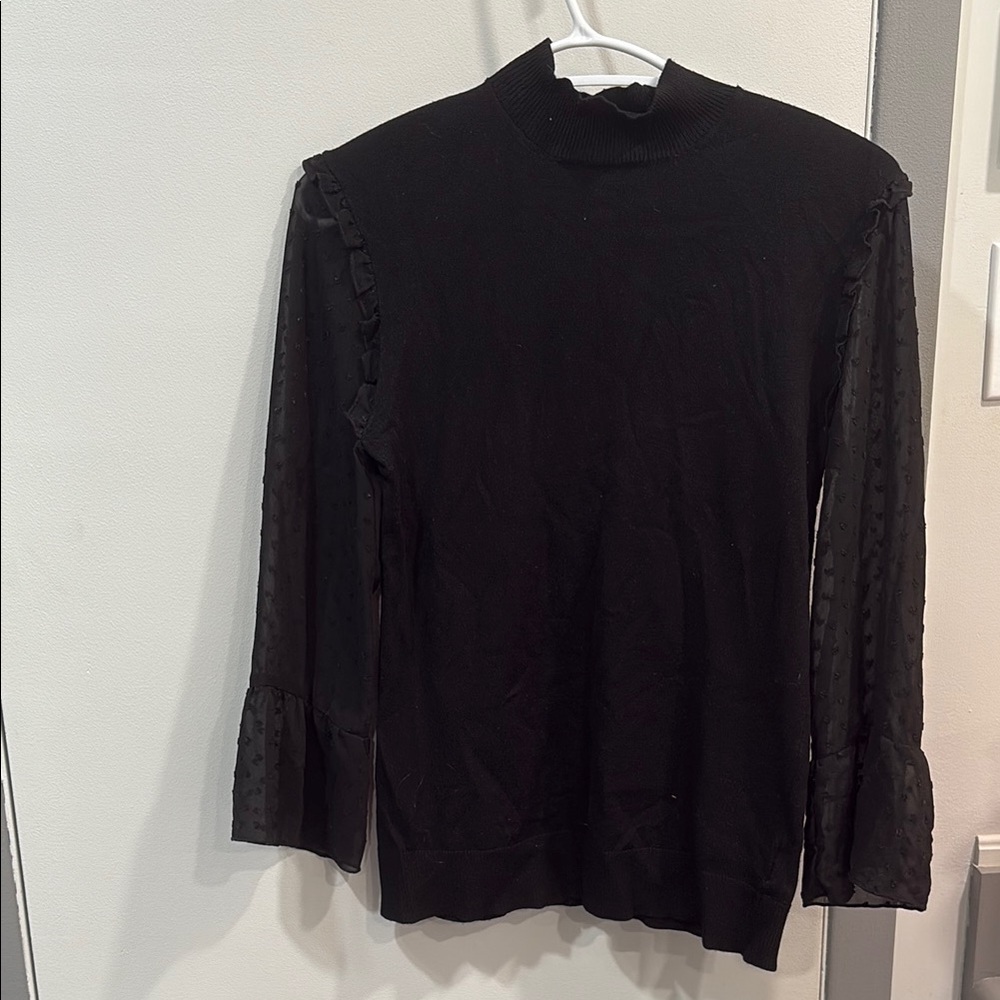 Suzy Shier Classic Black Knit Top